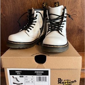 Dr Martens white girls size 10